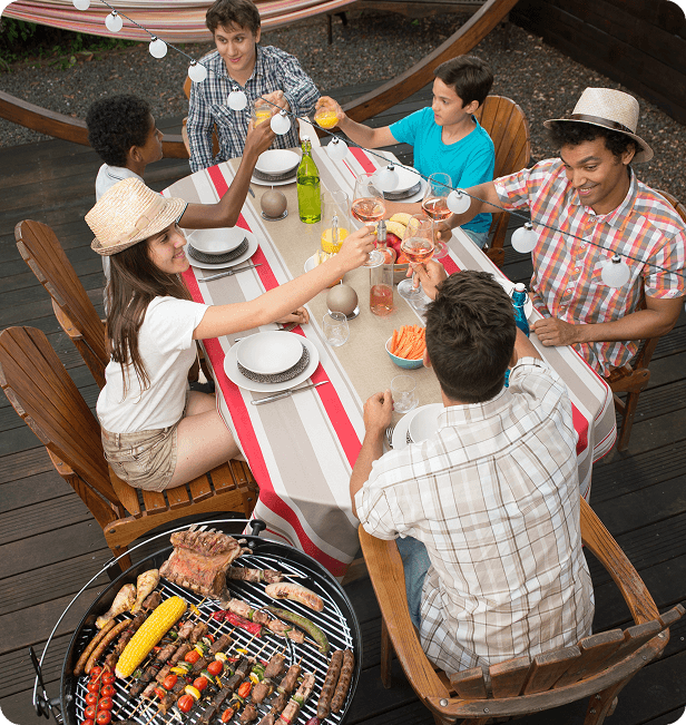 Grilled food prepared by a private chef for Memorial Day